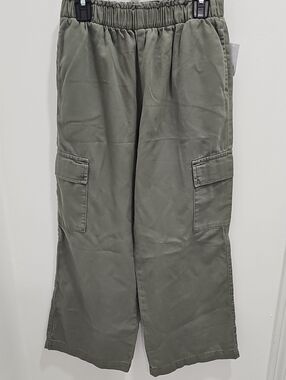 Gap Girls Wide-leg Cargo Olive Green Pants Size 10
